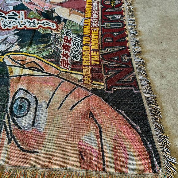 Anime Woven Tapestry Blanket – Large Naruto Wall Art Throw - Picture 3 of 5